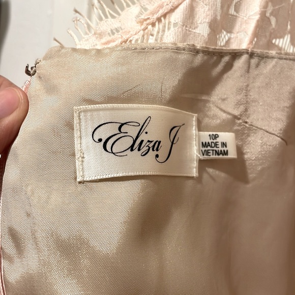 ELIZA J Pink Lace Top Petite Dress - Picture 7 of 10